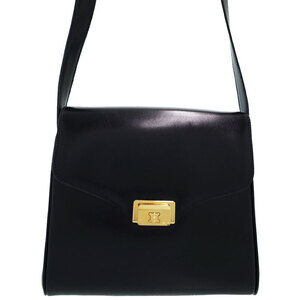Celine Horse Carriage shoulder bag black leather